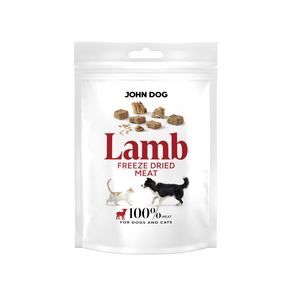 Liofilizowany przysmak dla psa i kota Jagnięcina 30 g John Dog Freeze Dried