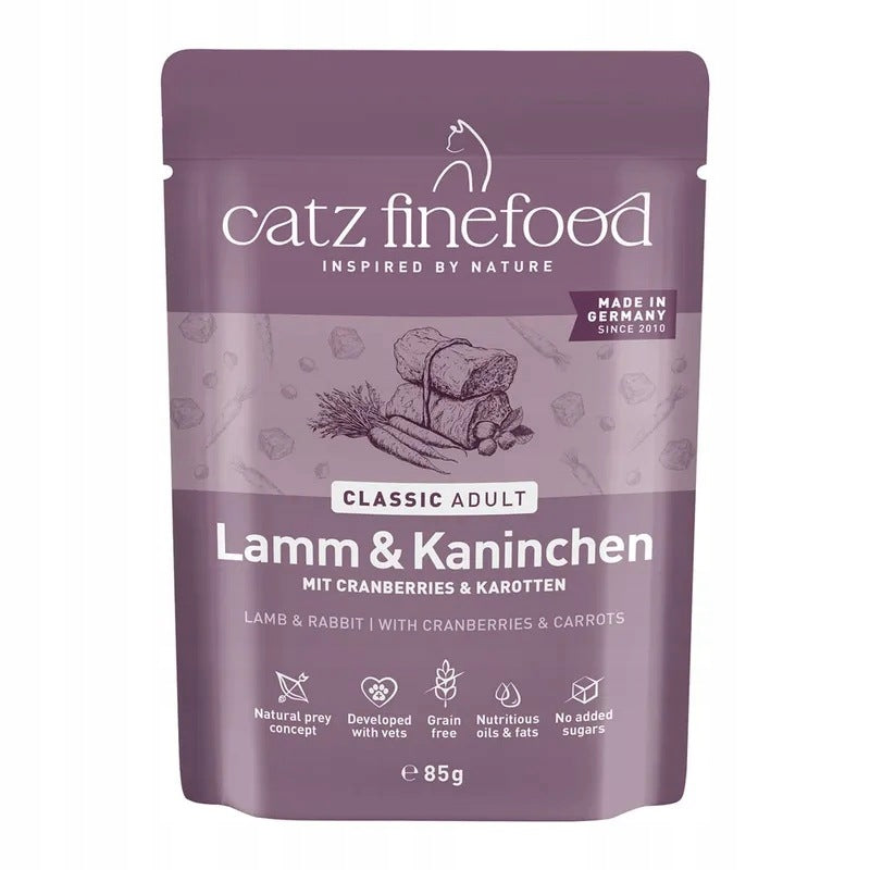 Catz Finefood N.11 mokra karma dla kota jagnięcina i królik saszetka 85g