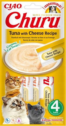 INABA CAT CHURU tuńczyk z serem 4x14g