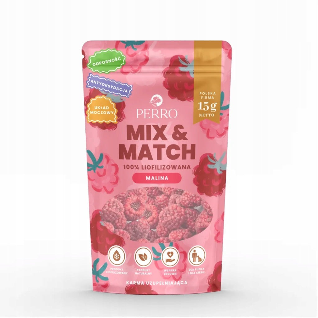 Przysmaki liofilizowane Malina 15g Perro MIX & MATCH
