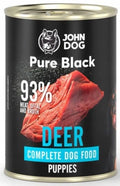 John Dog Karma mokra dla psa Pure Black Junior Jeleń 400 g