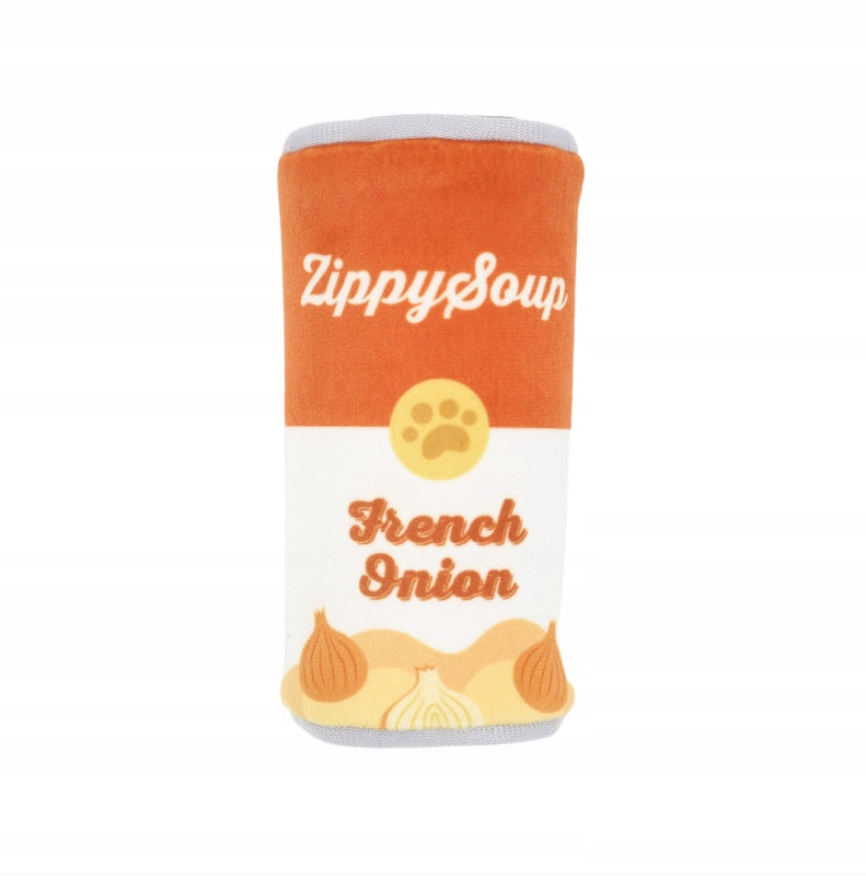 ZippyPaws pluszowa zabawka dla psa z piszczałką puszka Zupa Cebulowa