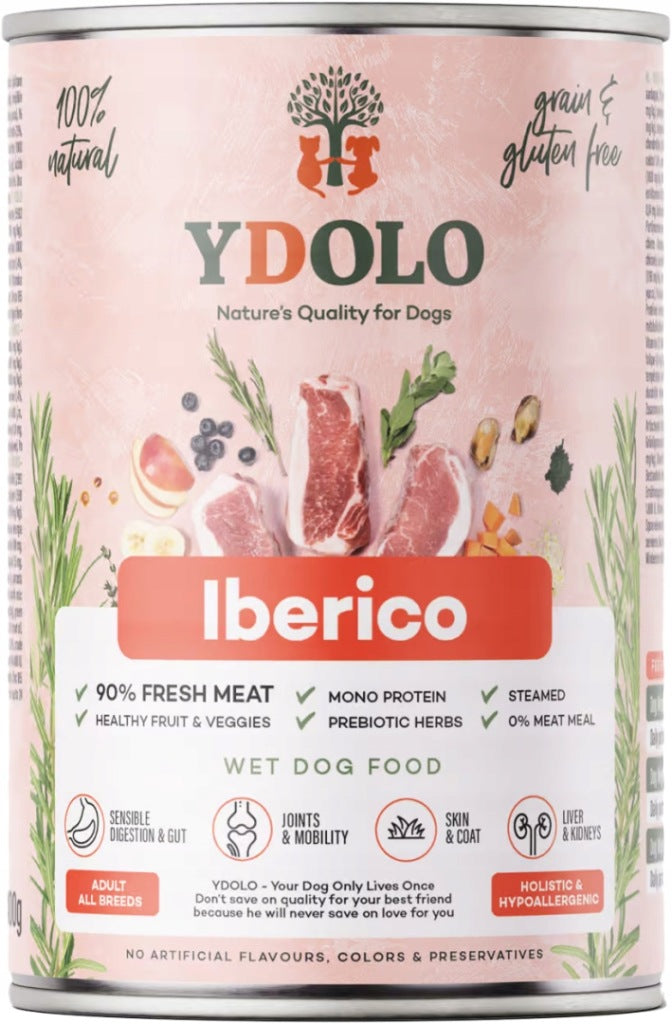 YDOLO Iberico Karma mokra dla psa Wieprzowina 400g