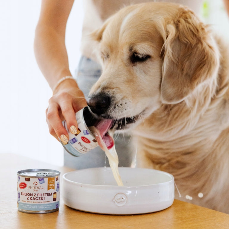 PERROland Soups - bulion nawadniający dla Psa i Kota Kaczka 140g