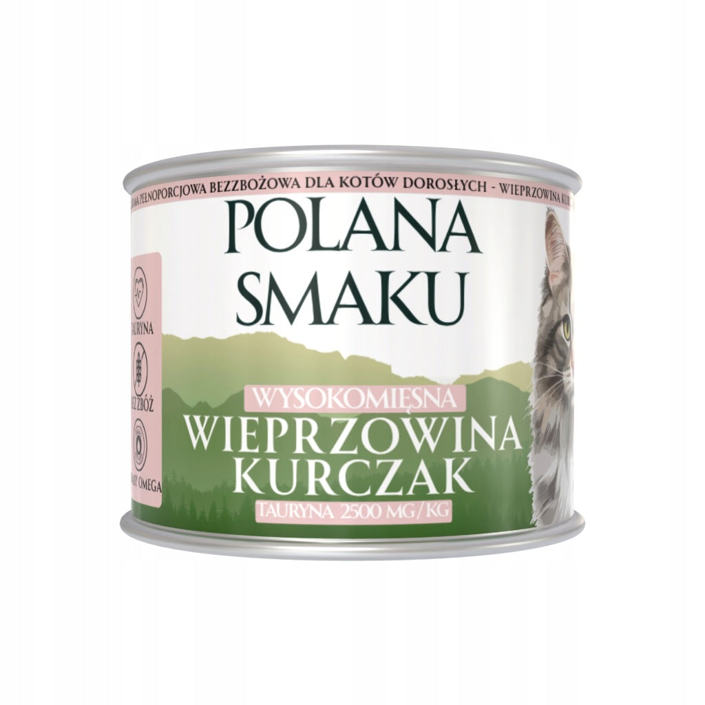 Polana Smaku karma mokra dla kota wieprzowina z kurczakiem 200g